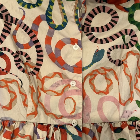 NWOT Rachel Antonoff snake print dress - Picture 2 of 4